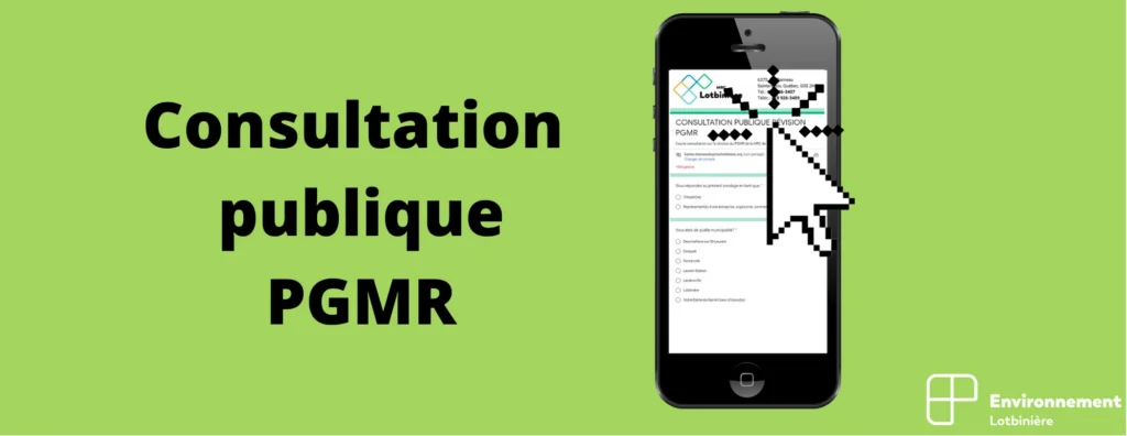 Consultation publique relativement au projet de Plan de gestion des matières résiduelles (PGMR) révisé 2022-2028