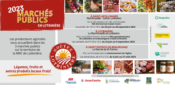 Enfin, on se retrouve…   Ouverture des marchés publics en Lotbinière!