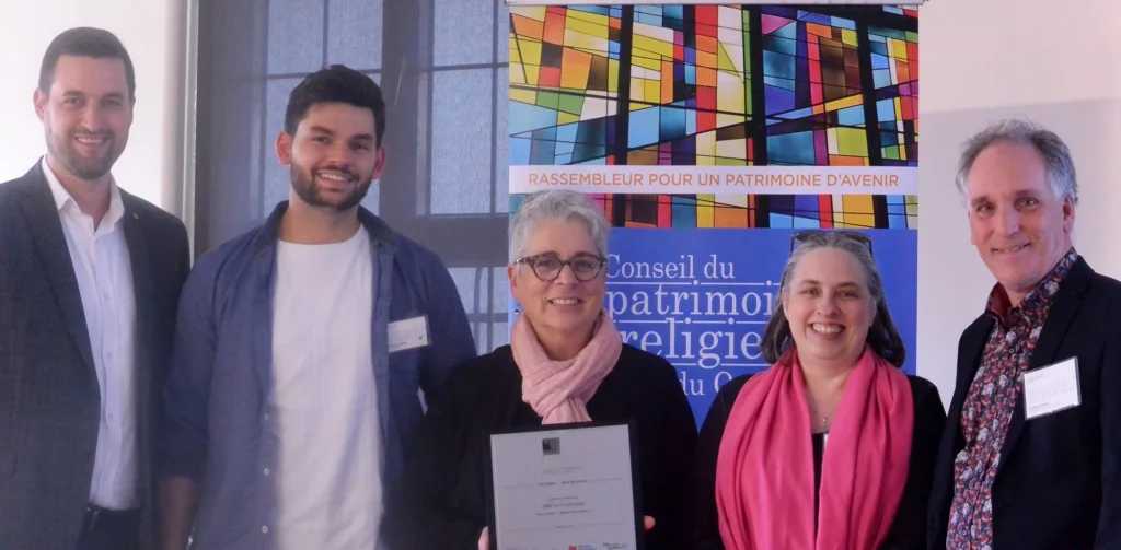 La MRC de Lotbinière remporte le prix d’excellence mise en valeur du Conseil du patrimoine religieux du Québec avec le projet Mémoire des clochers