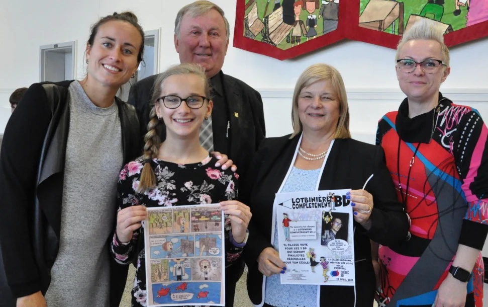 L’école l’Arc-en-ciel de Saint-Narcisse-de-Beaurivage remporte le concours LOTBINIÈRE COMPLÈTEMENT BD