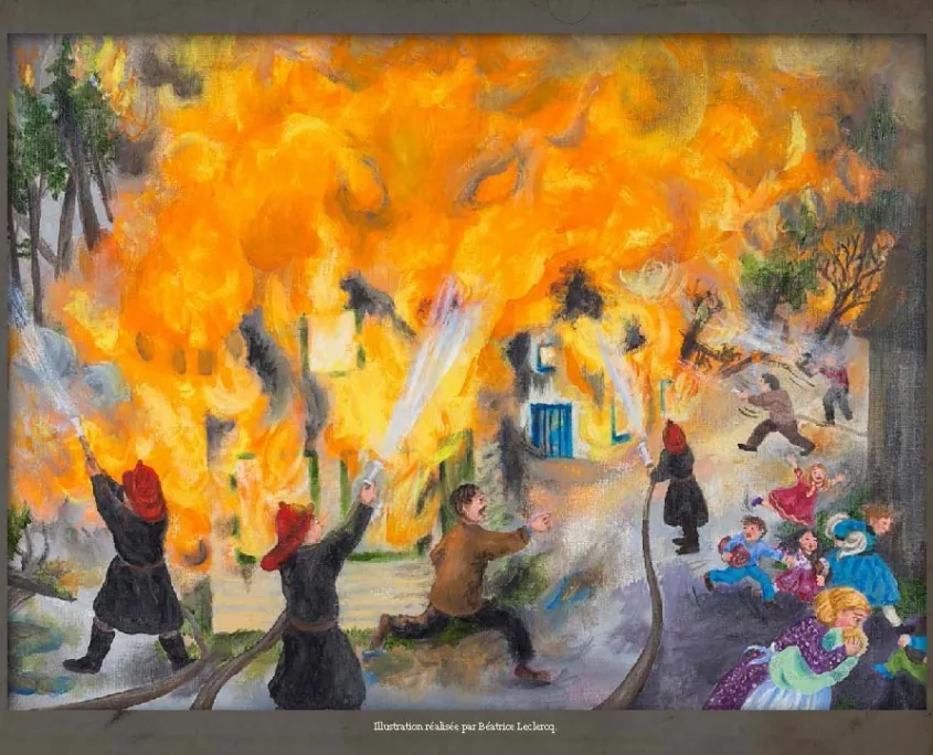 Foi et courage gravés en lettres de feu