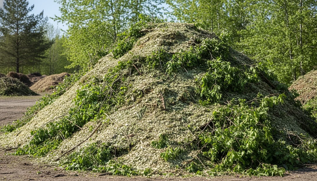 Résidus verts et branches