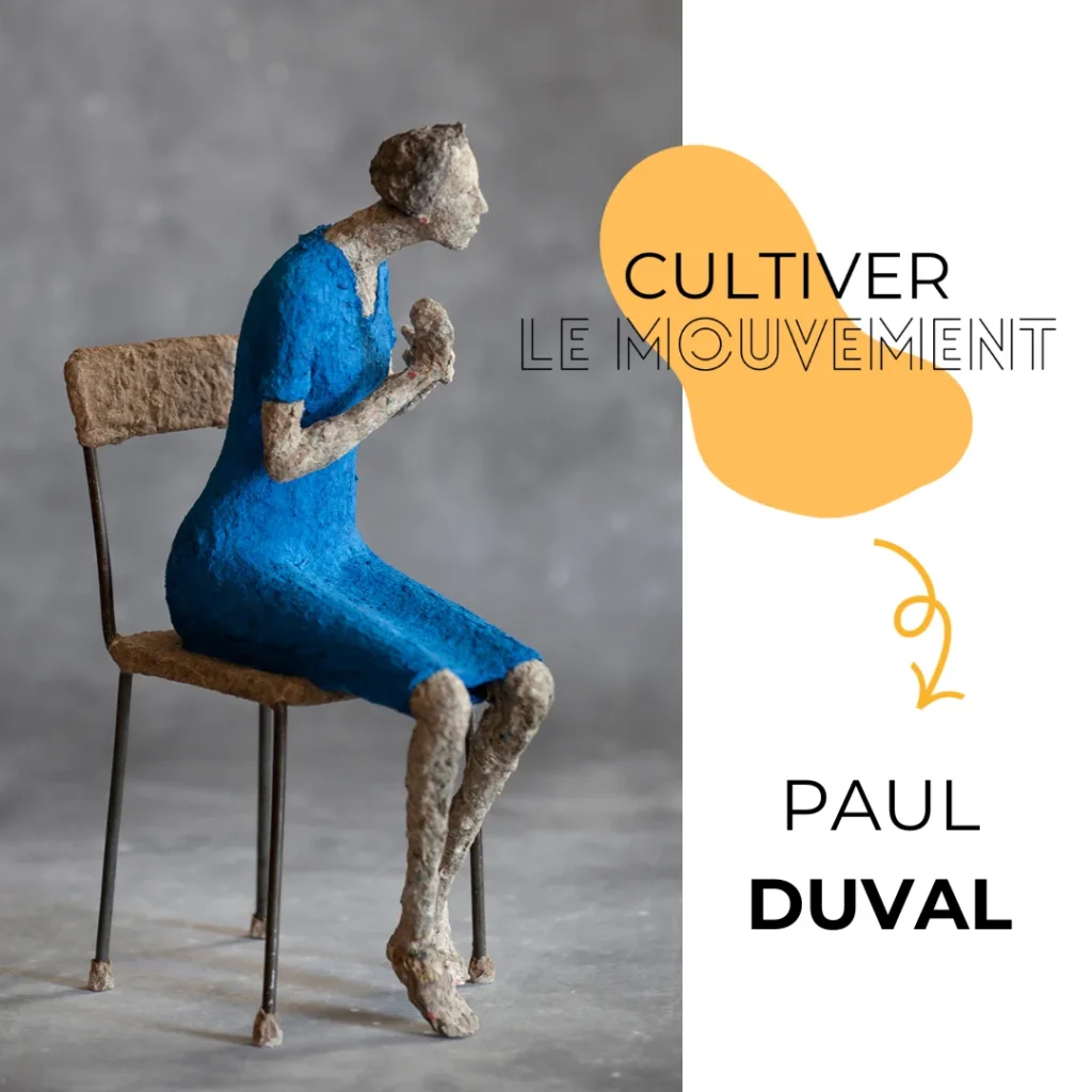 Paul Duval – œuvre L’homme tricycle, Cultiver le mouvement 2024