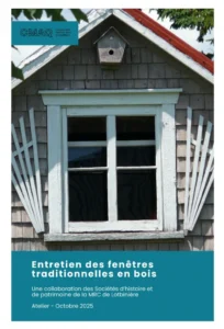 Couverture du guide d'entretien des fenêtres traditionnelles en bois