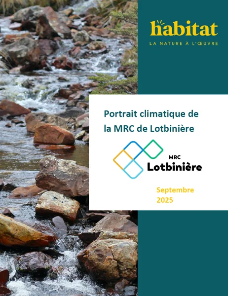 Couverture du Portrait climatique de la MRC de Lotbinière (septembre 2025)